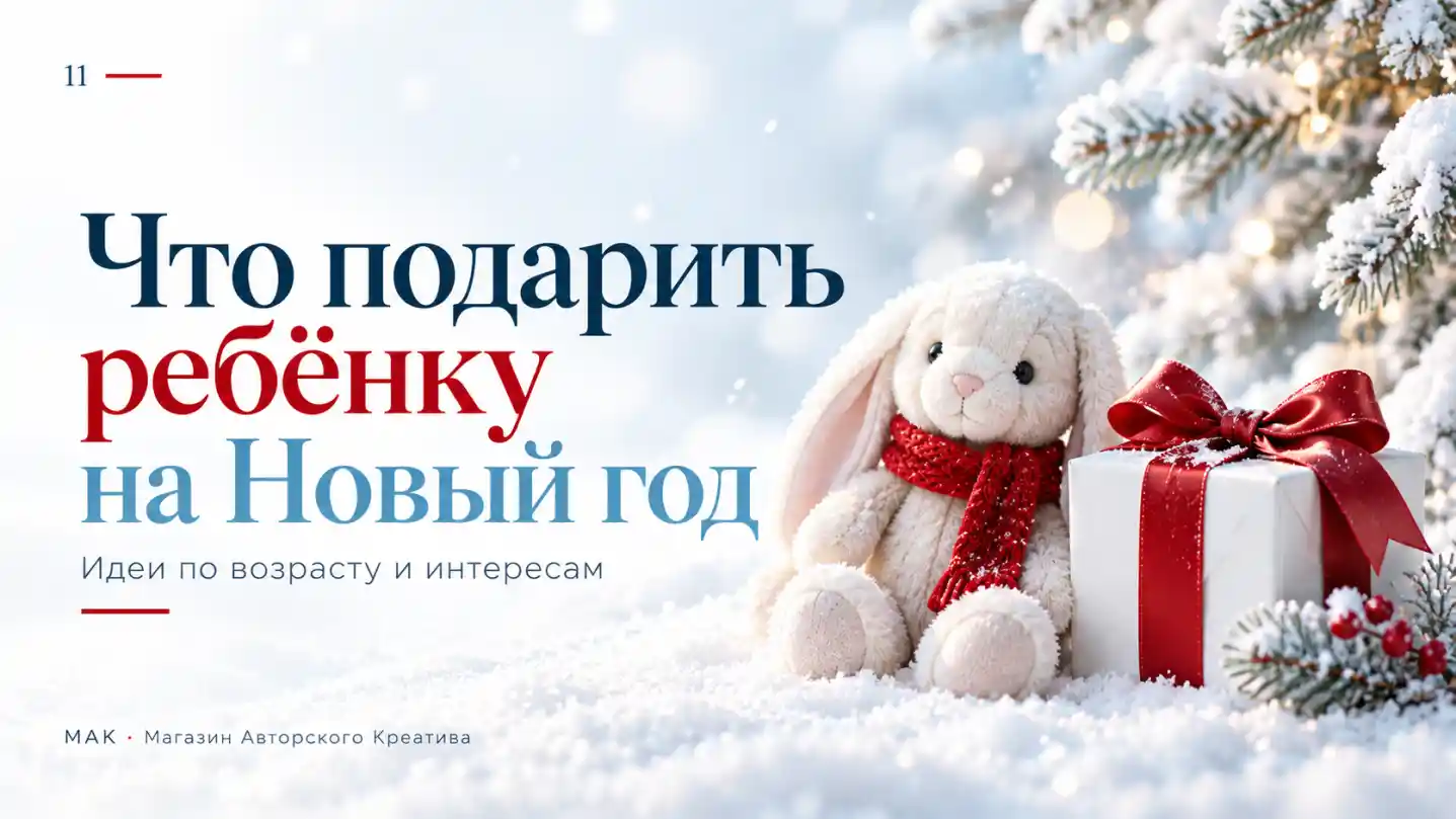 Что подарить ребёнку на Новый год: идеи по возрасту и интересам