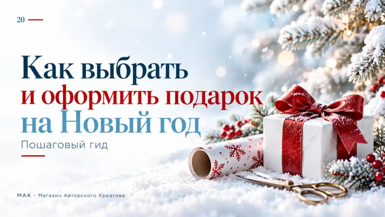Как выбрать и красиво оформить подарок на Новый год: пошаговый гид