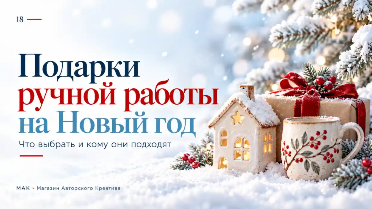 Подарки ручной работы на Новый год: что выбрать и кому они подходят