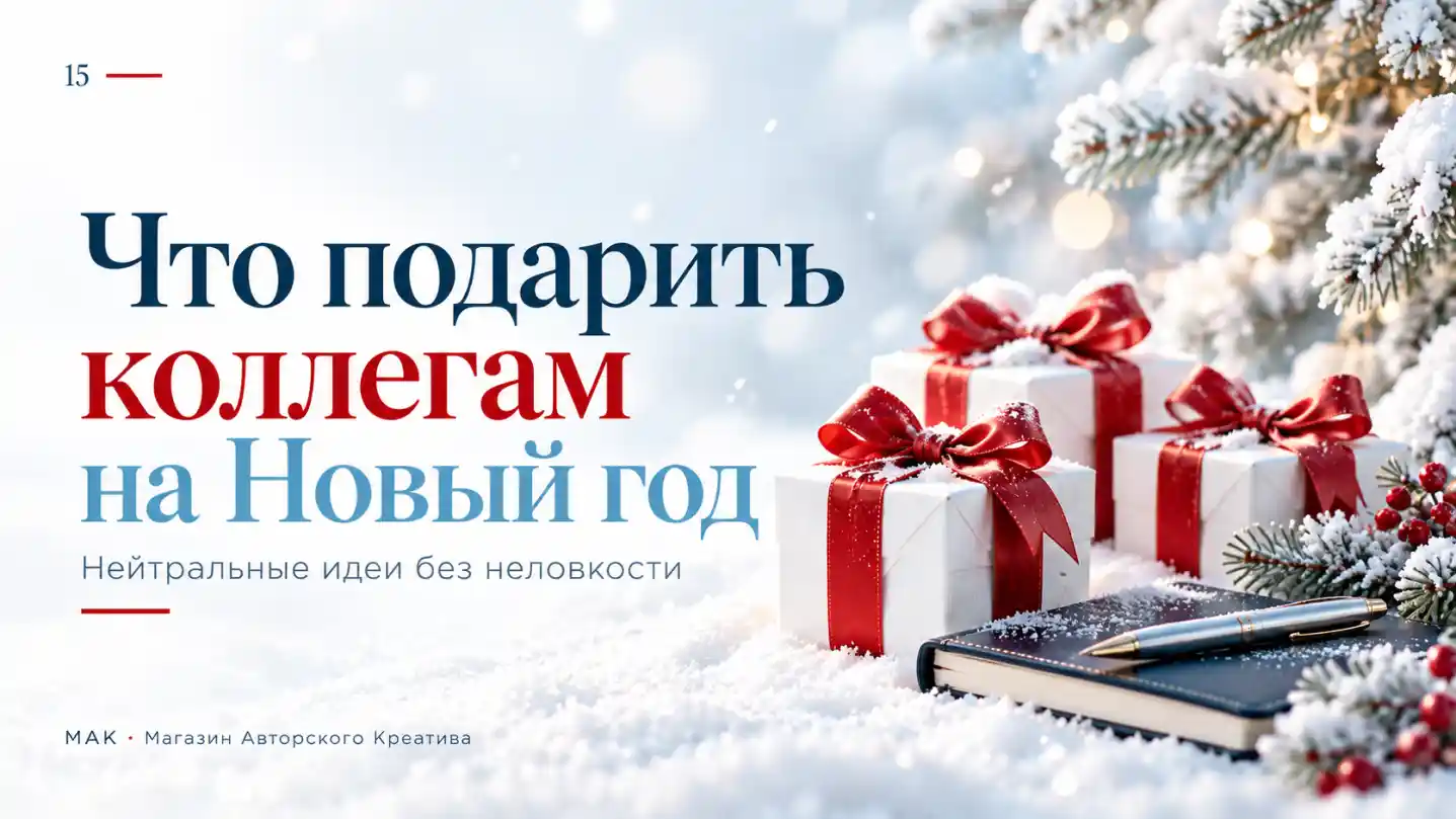 Что подарить коллегам на Новый год: нейтральные идеи без неловкости
