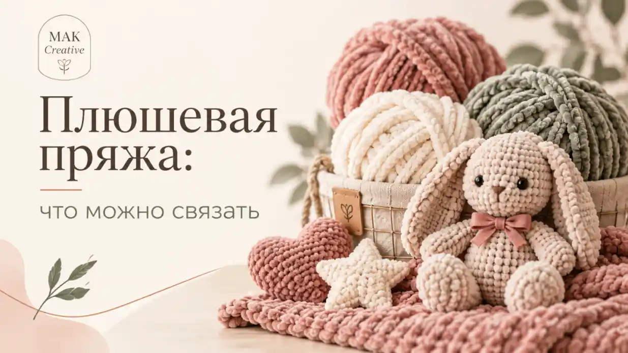 Плюшевая пряжа: что можно связать