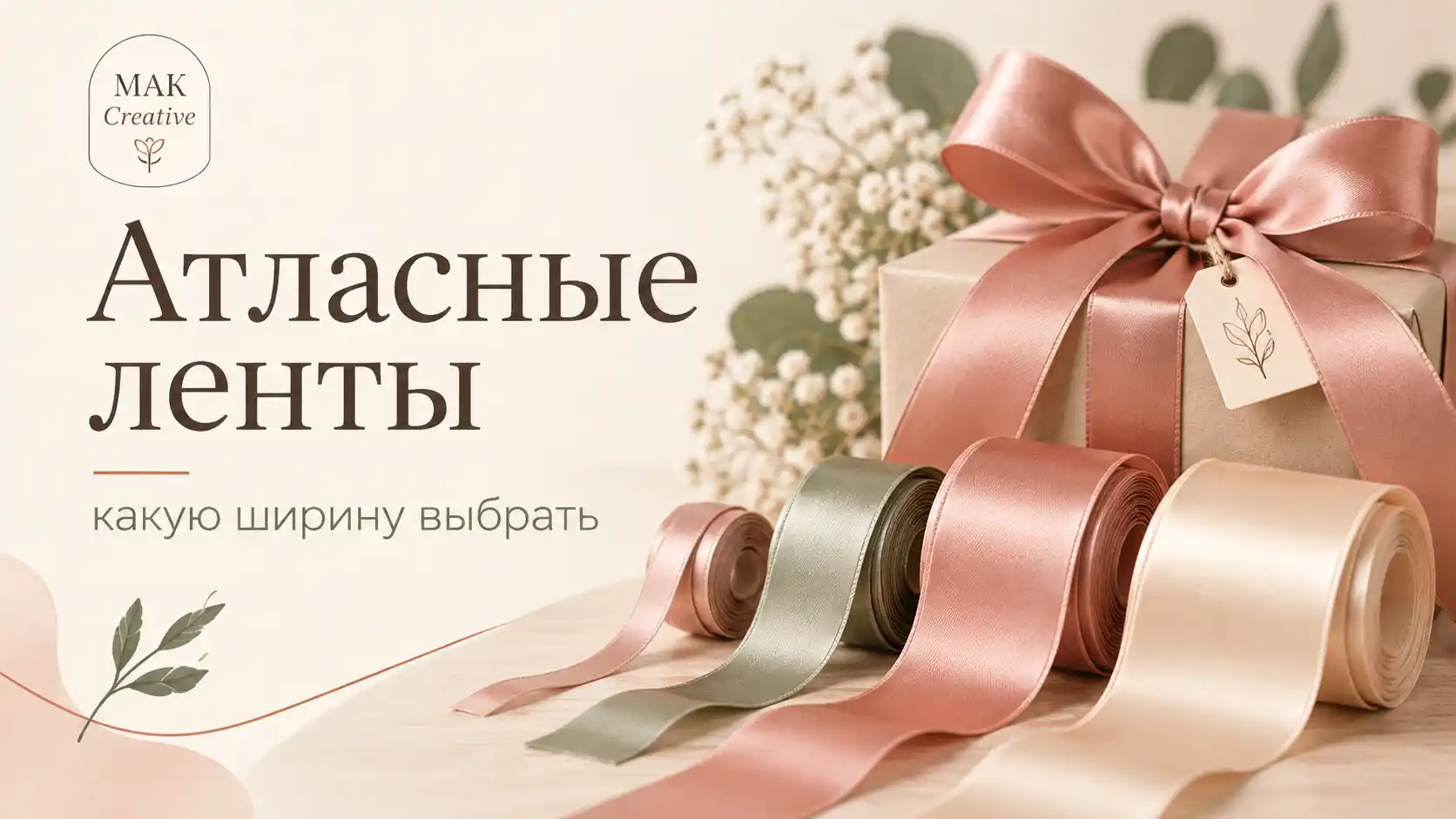 Атласные ленты: какую ширину выбрать для разных задач